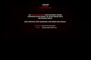 site ministerio da saude hackeado