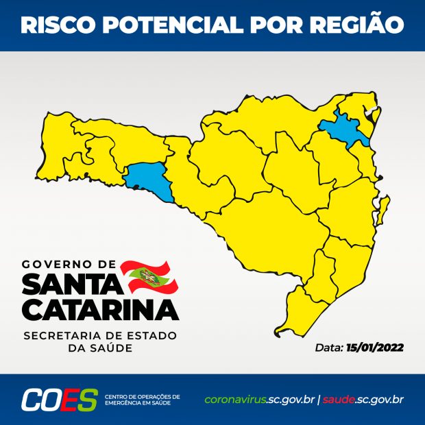 matriz de risco acompanha alta de casos e passa a apontar 15 regioes no nivel alto e 2 no moderado matriz de risco 15 01 2022 20220115 1489023738