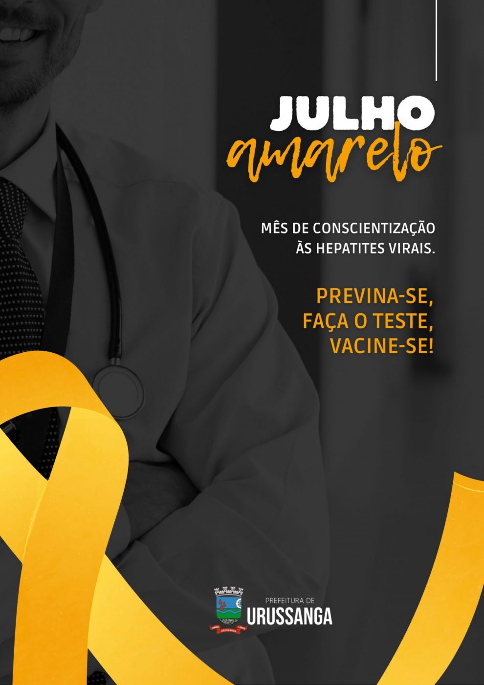 campanha julho amarelo ressalta a importancia de prevenir testar e vacinar para o combate as hepatites virais julho amarelo urussanga