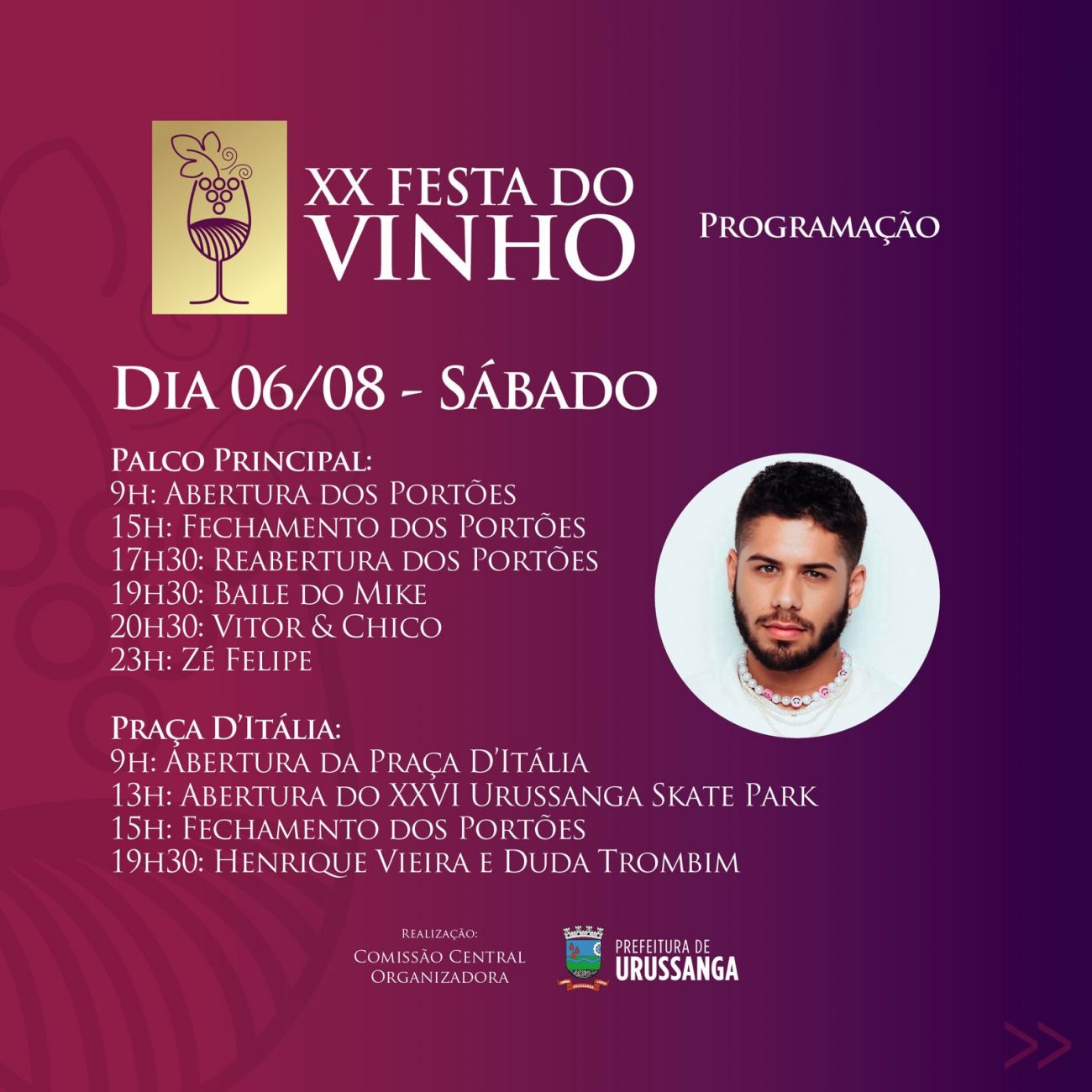 strongbrlancada a programacao completa da 20anbspfestanbspdonbspvinhonbspde urussangastrong programacao oficial festa do vinho 2022 2