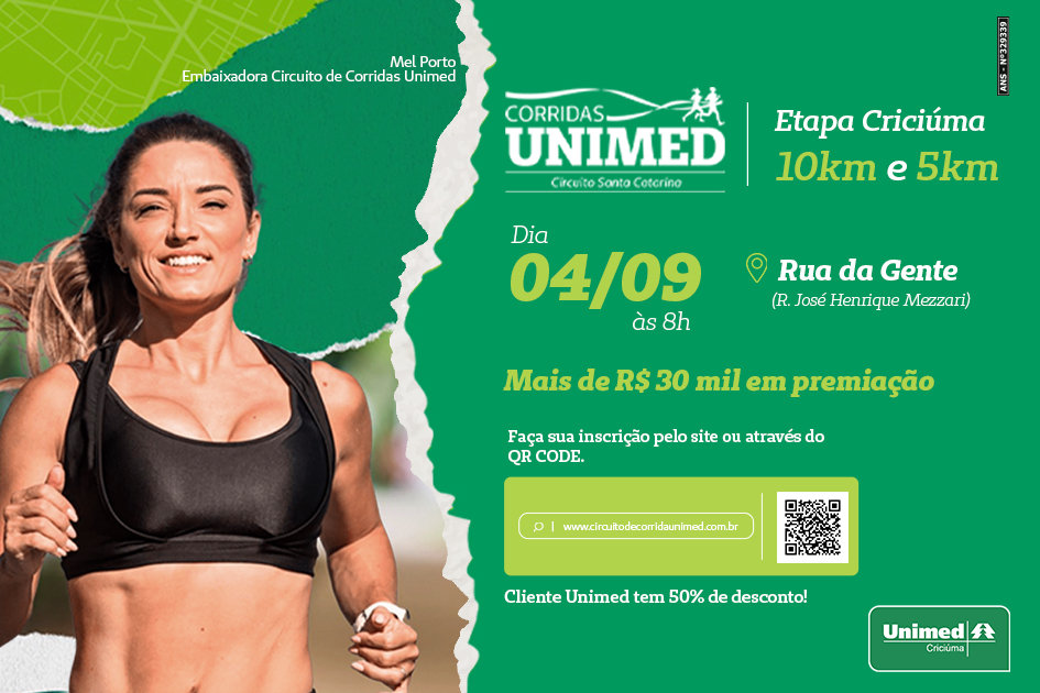 strongultimos dias de inscricoes para a etapa de criciuma do circuito de corridas unimed scstrong circuito de corridas unimed sc