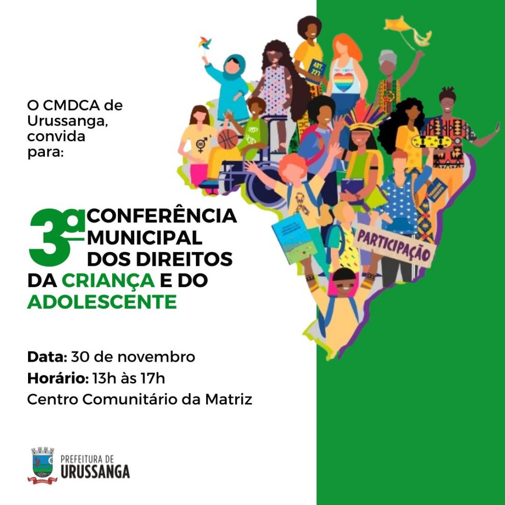 strongiii conferencia municipal dos direitos da crianca e do adolescente sera nesta quarta feira em urussanganbspstrong conferencia municipal