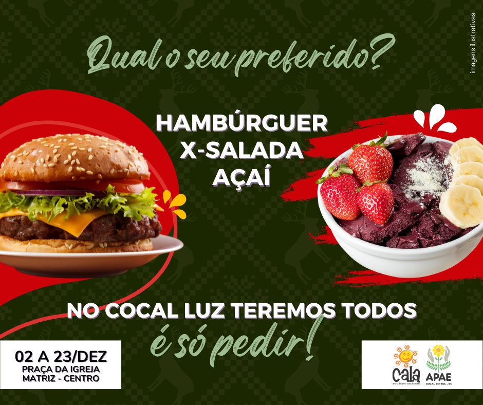apae de cocal do sul realizara venda de lanches no cocal luz natal de ofertas online post para facebook