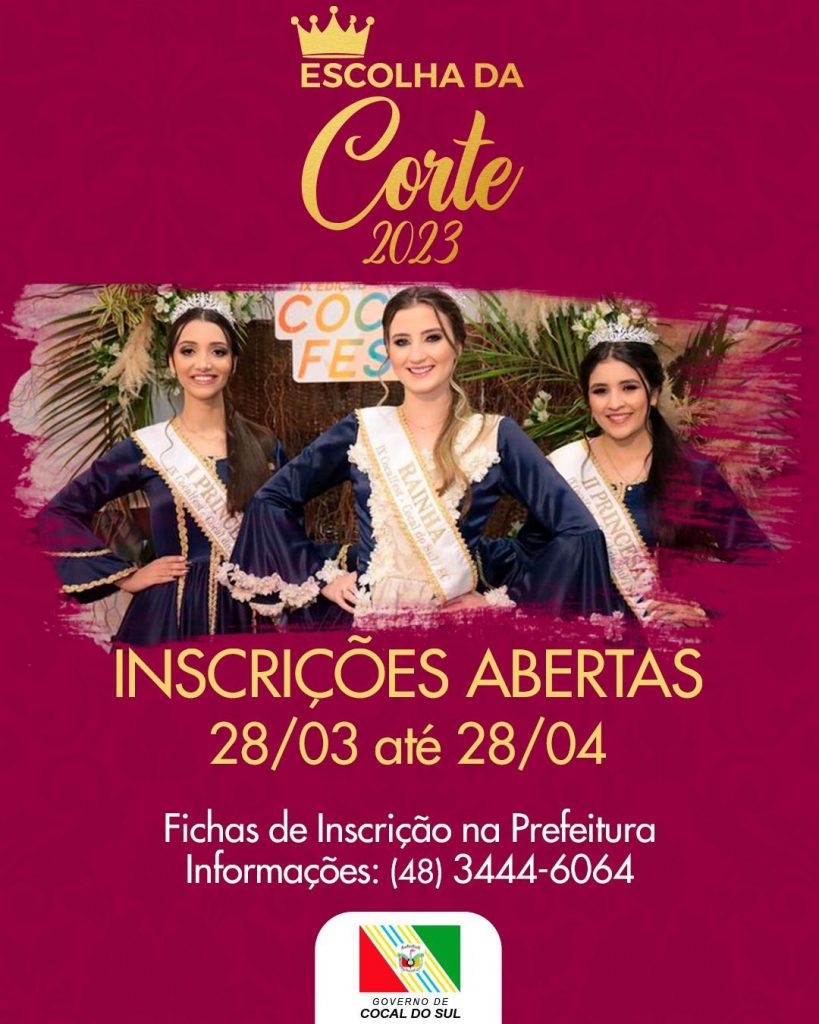 cocalfest inscricoes abertas para a escolha da corte img 20230328 wa0019