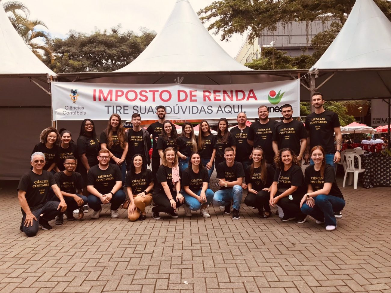 imposto de renda na praca manha de orientacao a comunidade e lancamento da campanha de valorizacao da classe contabil imposto de renda na praca de 2022 fotos comunicacao unesc2