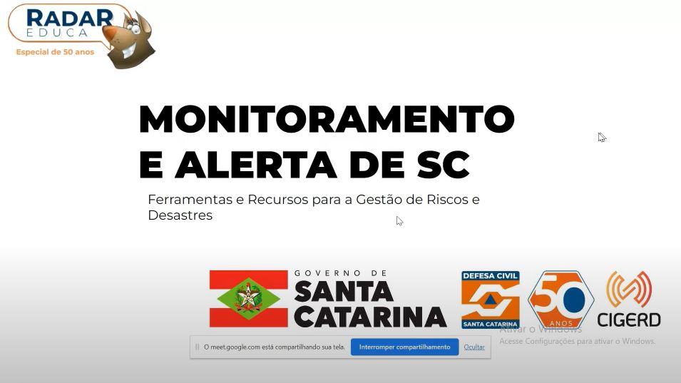 defesa civil de santa catarina encerra semana de acoes em comemoracao os 50 anos capa radar educa 240523