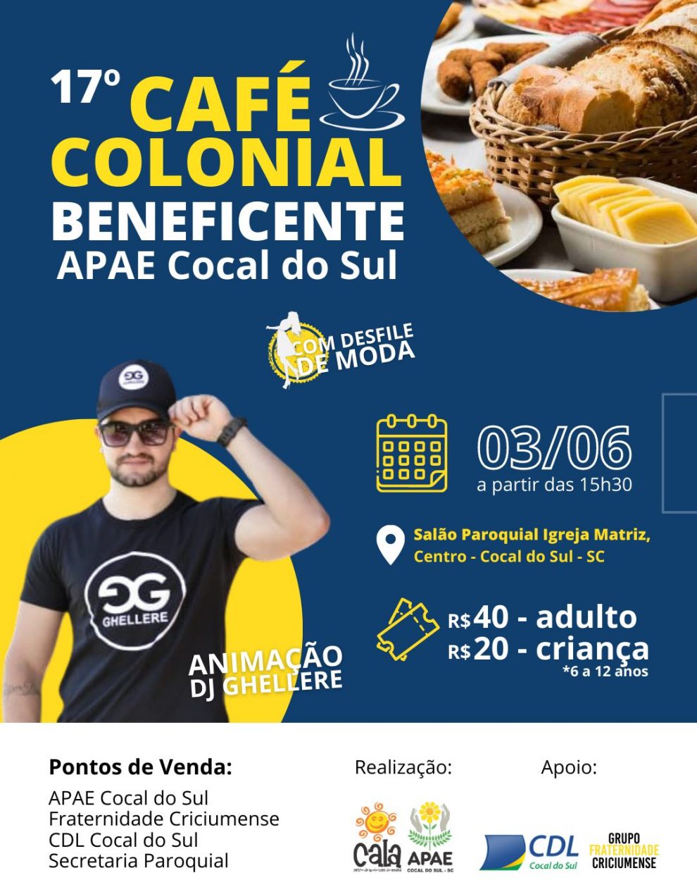 apae cocal do sul realiza 17o cafe colonial beneficente em junho apae cocal do sul realiza 17o cafe colonial beneficente em junho cafe colonial 1