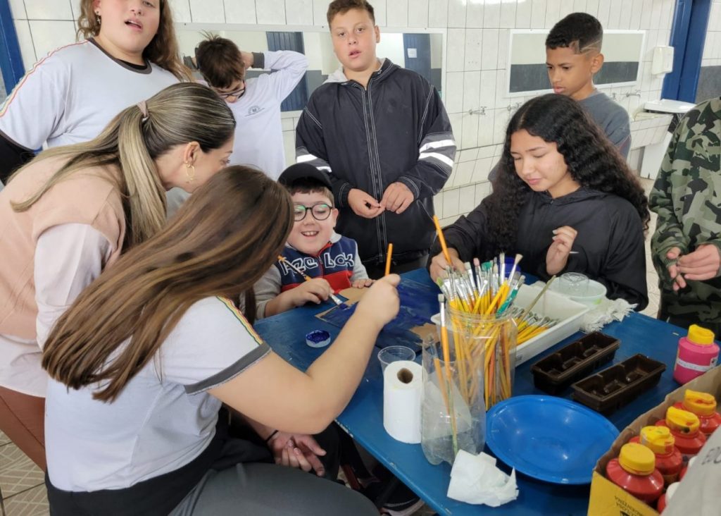 intercambio da prevencao acao realiza atividades colaborativas entre alunos da apae e escola municipal intercambio da prevencao matutino divulgacao 10