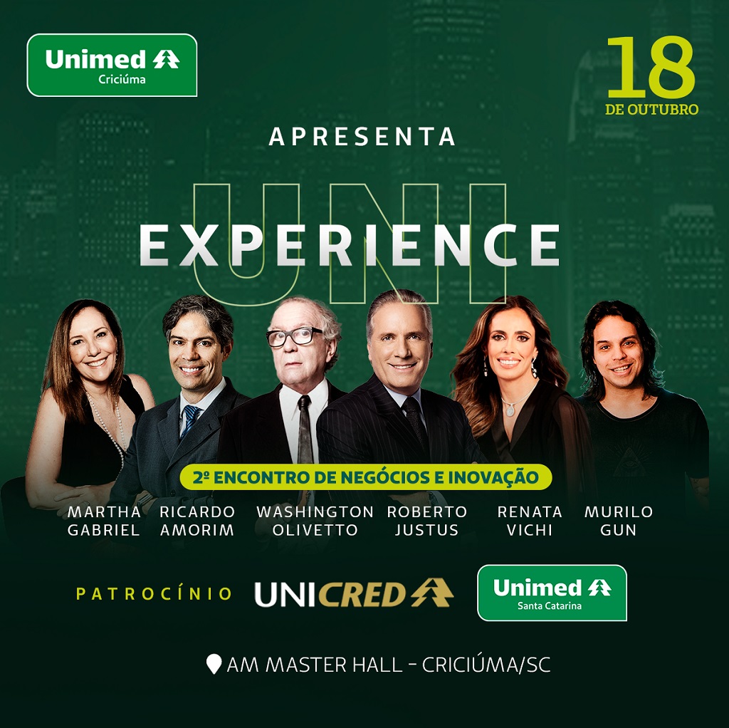 uni experience unimed criciuma promove evento de negocios e inovacao com grandes nomes nacionais uni experience 2023