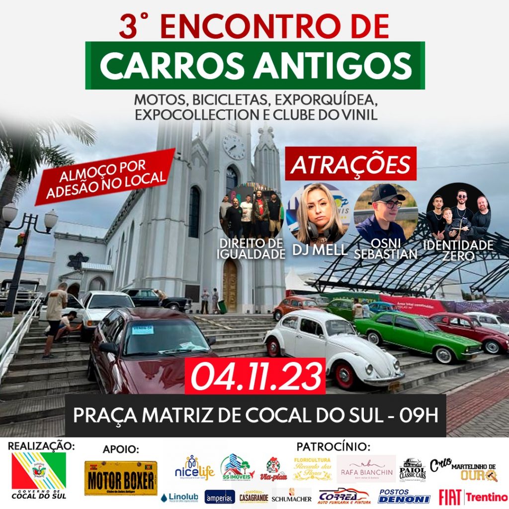 3o encontro de carros antigos acontecera neste sabado em cocal do sul 10.32.17