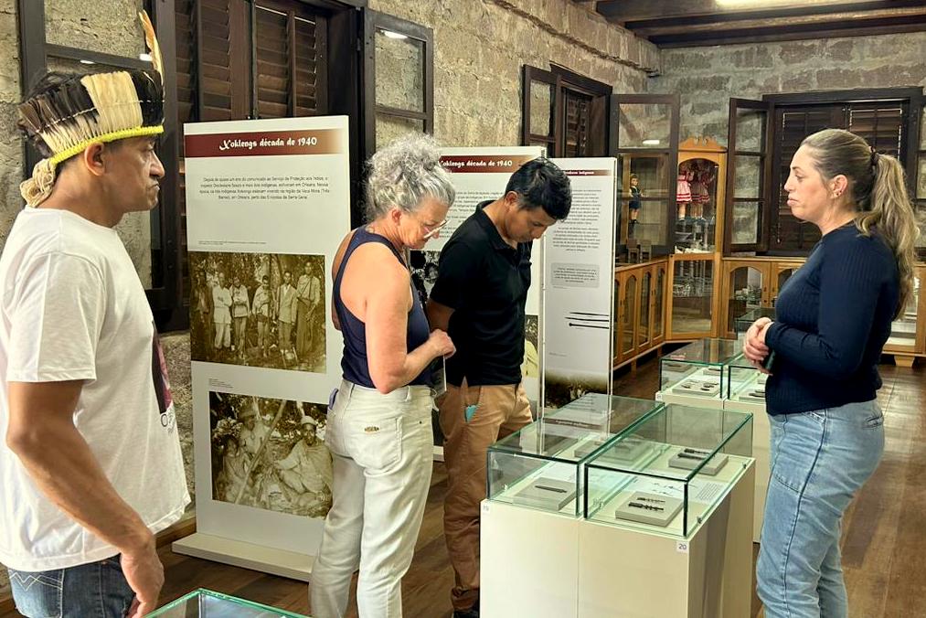 representante do povo xokleng visita o museu ao ar livre xoklengmuseu 2