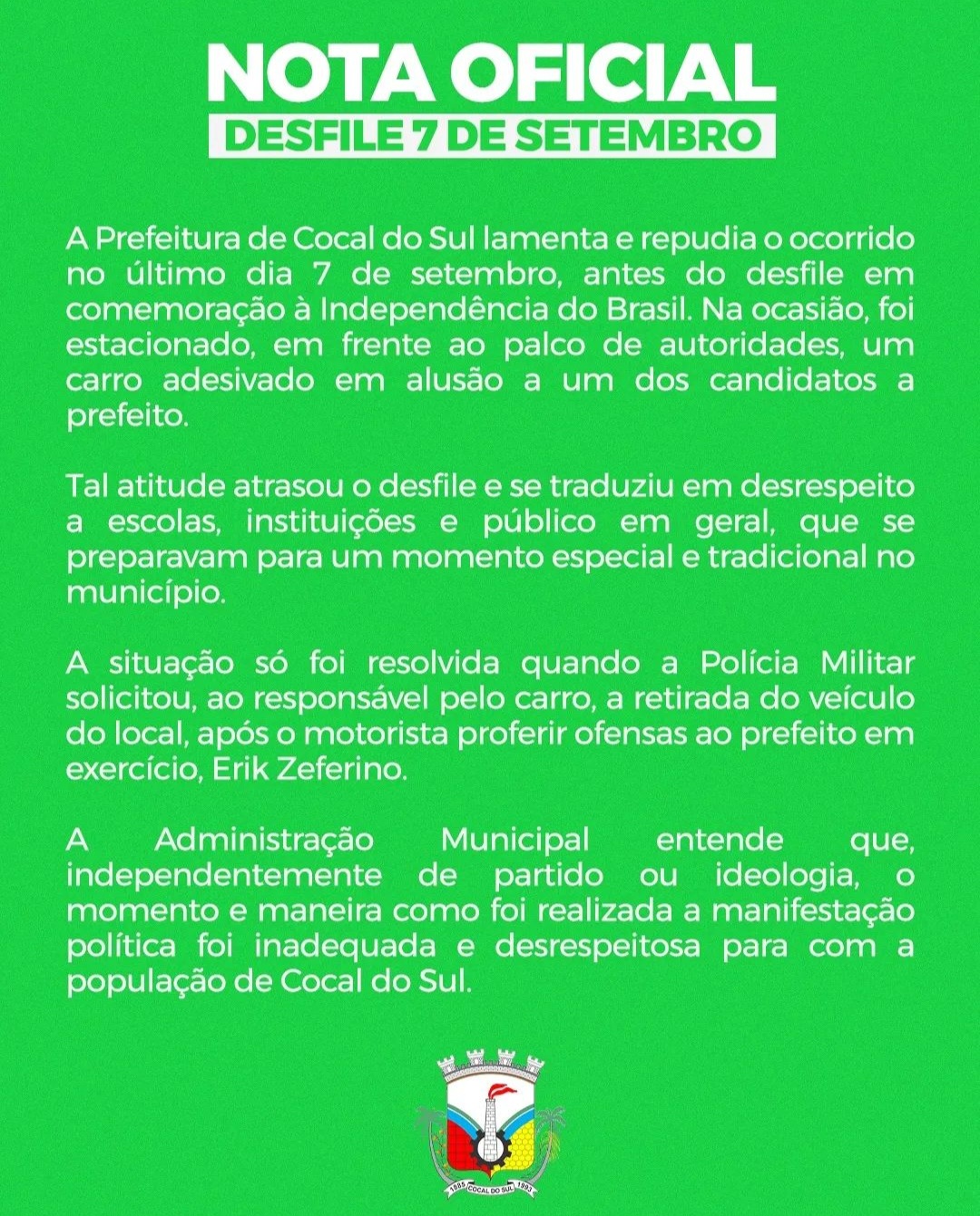 prefeitura emite nota de repudio sobre ato ocorrido no 7 de setembro screenshot 20240910 113523 instagram 1