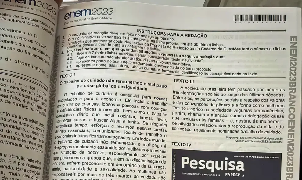 enem confira a cartilha da redacao e tire suas duvidas caderno redacao enem 2023 0