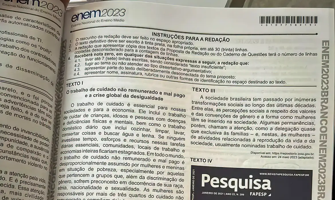 enem confira a cartilha da redacao e tire suas duvidas caderno redacao enem 2023 0