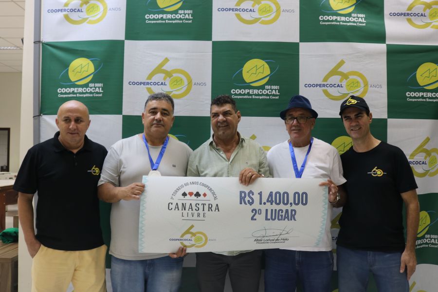 1o torneio de canastra livre da coopercocal e sucesso entre os associados 2o lugar min