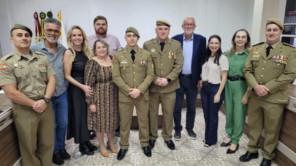 solenidade marca troca de comando da policia militar de cocal do sul troca de comando pm por ana paula nesi 13