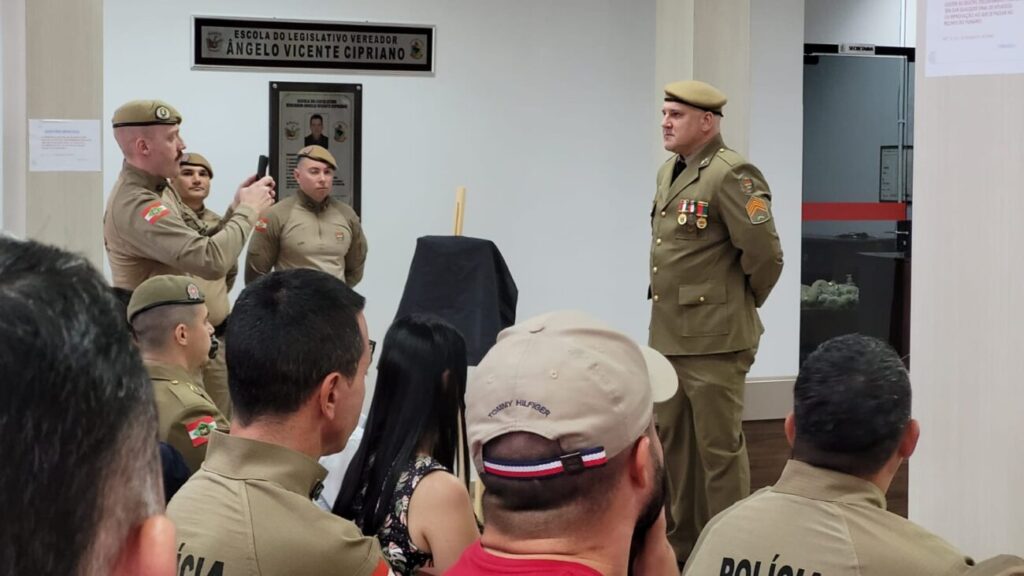 solenidade marca troca de comando da policia militar de cocal do sul troca de comando pm por ana paula nesi 18
