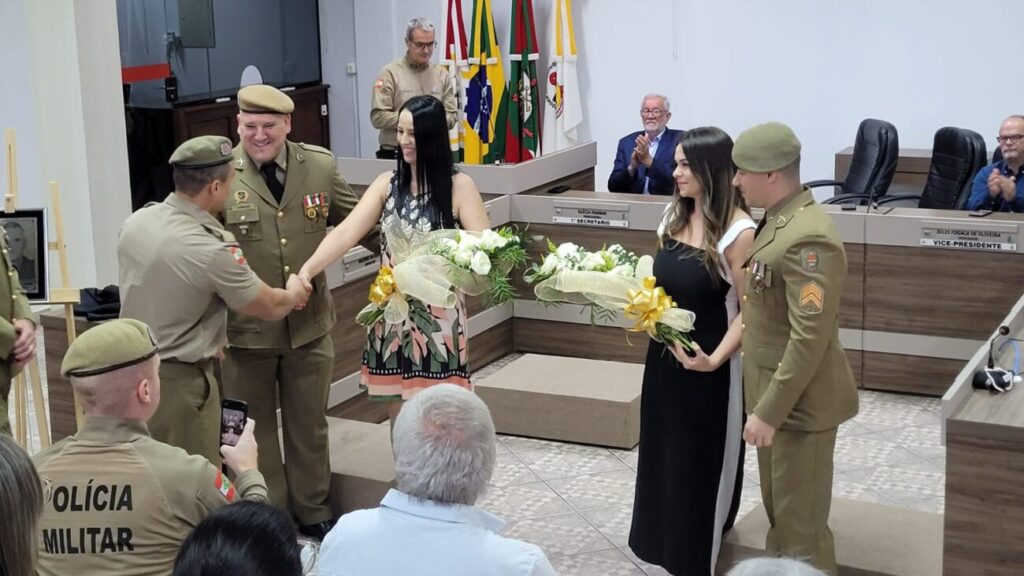solenidade marca troca de comando da policia militar de cocal do sul troca de comando pm por ana paula nesi 7