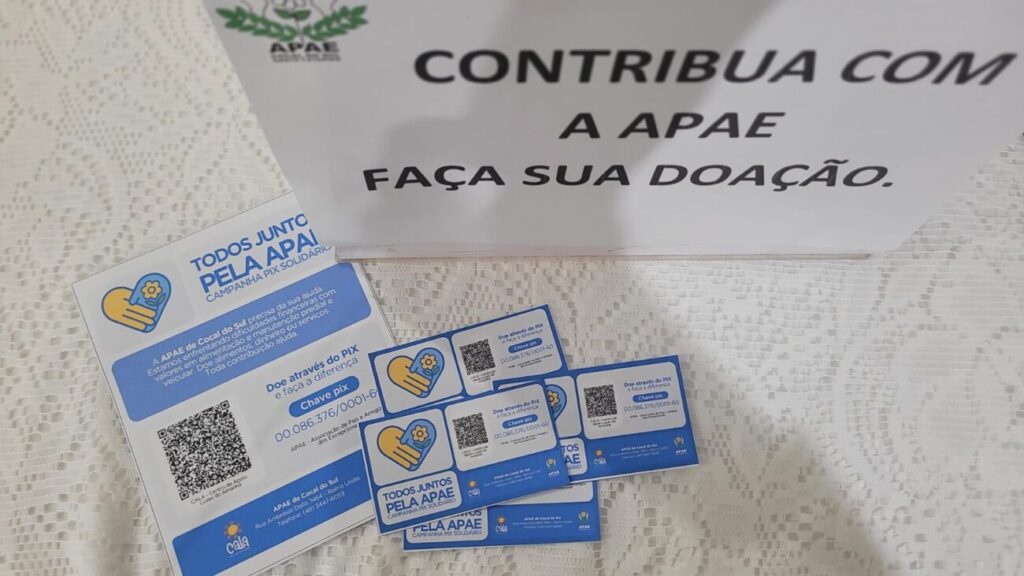 apae de cocal do sul lanca campanha pix solidario para enfrentar dificuldades financeiras campanha pix apae por ana paula nesi 4