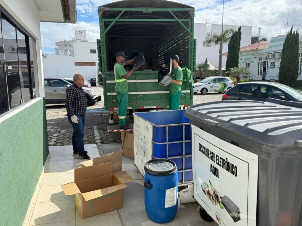 cocal do sul registra melhor resultado do ano na coleta seletiva coleta seletiva lixo eletronico cocal do sul