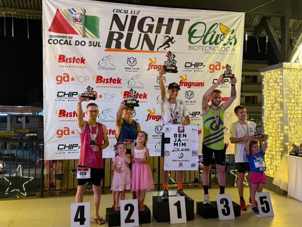 night run reune 450 atletas entrega 120 trofeus e movimenta cerca de mil pessoas em cocal do sul night run 9