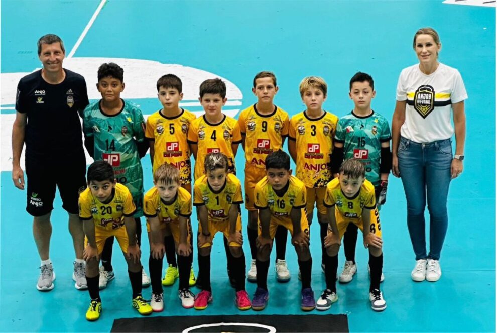 sub 9 de cocal do sulanjo futsal e lider da chave na primeira fase do campeonato estadual sub9 cocaldosul anjofutsal 2026abril2