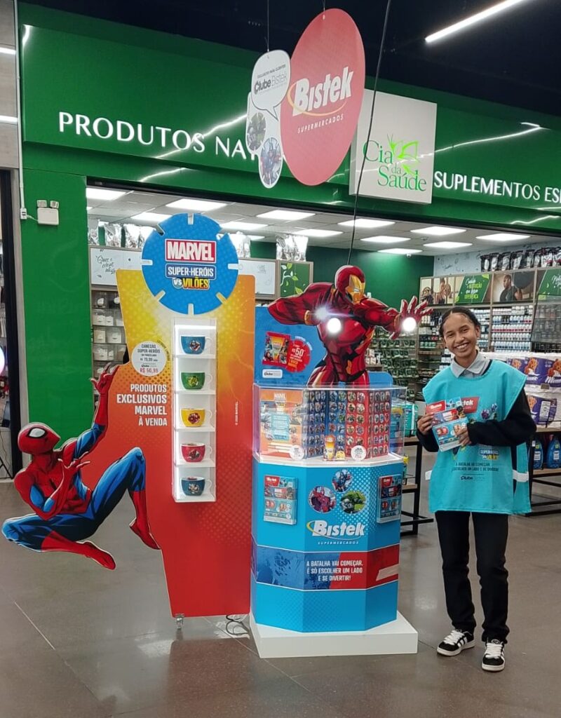 parceria entre bistek supermercados e l founders of loyalty traz ao brasil campanha inedita do universo marvel campanha loja abraao