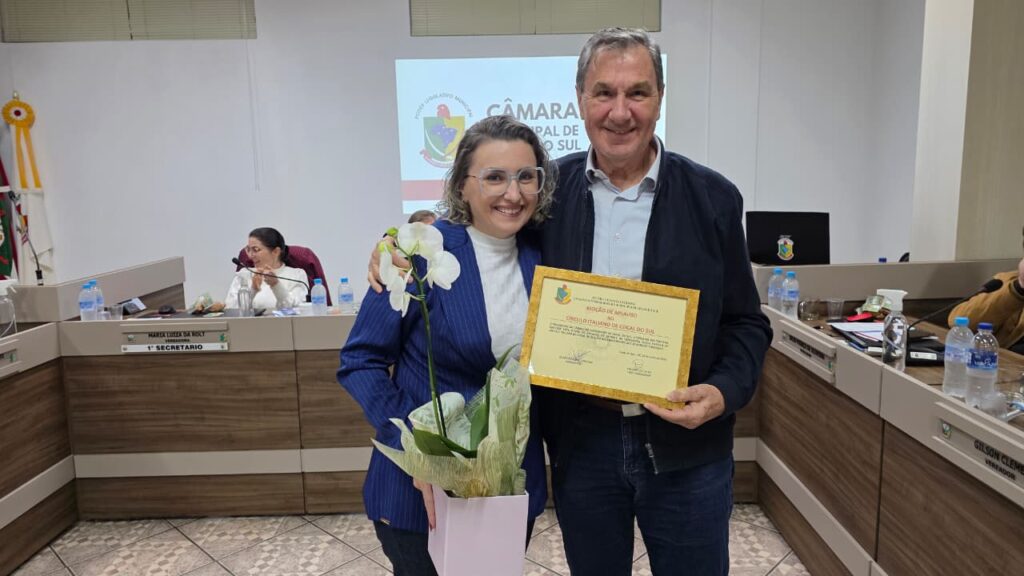 circulo italiano recebe homenagem da camara pelos 25 anos de historia em cocal do sul mocao circulo italiano 25 ordinaria 2026 por ana paula nesi 5