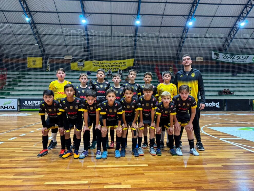 equipe sub 11 de cocal do sulanjo futsal se classifica para o quadrangular semifinal do campeonato estadual cocaldosul anjofutsal sub11 jul26